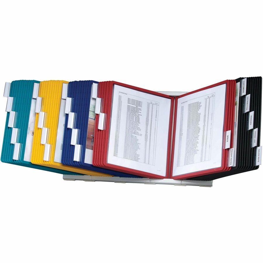 DURABLE InstaView Desktop Reference System - Desktop - 10 Panels - Support Letter 8.50" x 11" Media - Expandable - 1 Each