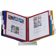 DURABLE Vario Pro Display System - Desktop - 10 Panels - Support Letter 8.50" x 11" Media - 1 Each