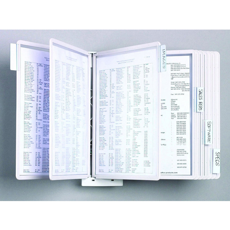 DURABLE Sherpa 10-Panel Wall Reference System - 10 Panels - Support Letter 8.50" x 11" Media - Expandable, Removable Sleeve - 1 Each