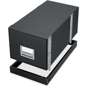 Bankers Box Metal Base File Storage Box - 13.88" Width x 25.38" Depth x 2.50" Height - Metal - Black - 1 Each