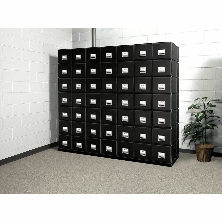 Bankers Box Metal Base File Storage Box - 13.88" Width x 25.38" Depth x 2.50" Height - Metal - Black - 1 Each