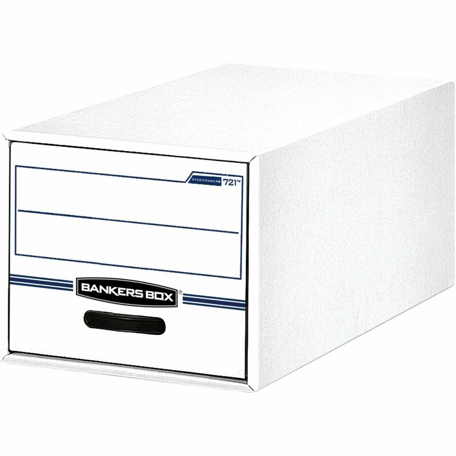 Internal Dimensions: 12.50" Width x 23.25" Depth x 10.38" Height - External Dimensions: 14" Width x 25.5" Depth x 11.5" Height - Media Size Supported: Letter - Light Duty - Stackable - Corrugated Paper - White, Blue - For File - Recycled - 6 / Carton