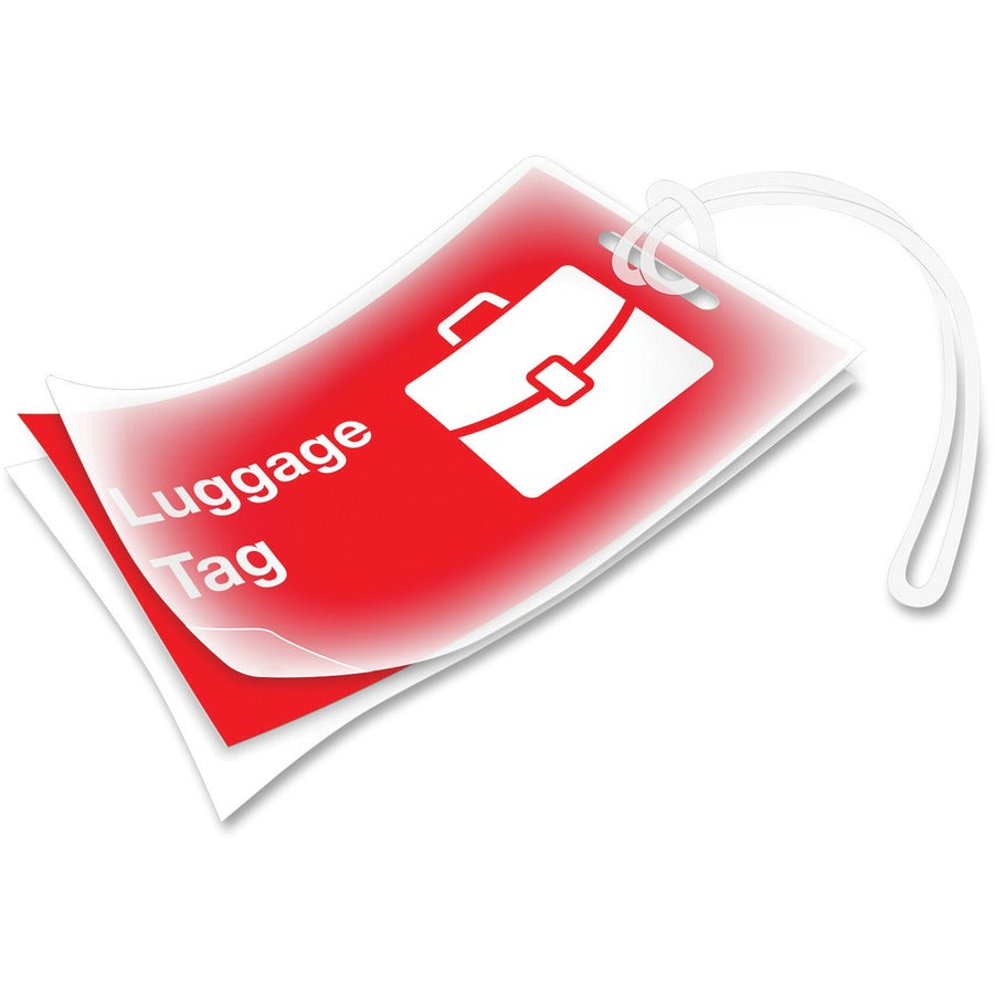 Laminating Pouch/Sheet Size: 2.50" Width x 5 mil Thickness - Type G - Glossy - for Luggage Tag, Document - Durable - Clear - 50 / Pack