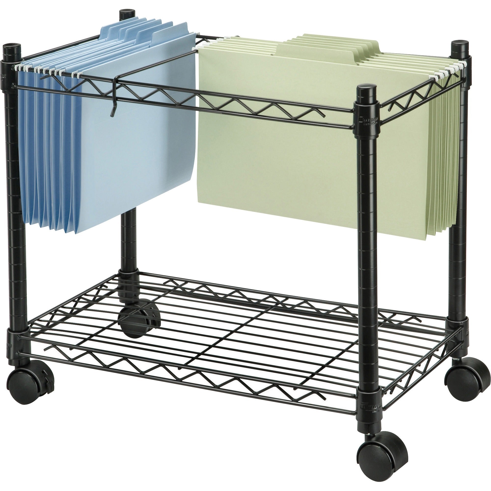 4 Casters - Metal, Steel - 24" Width x 14" Depth x 20.50" Height - Black - 1 Each