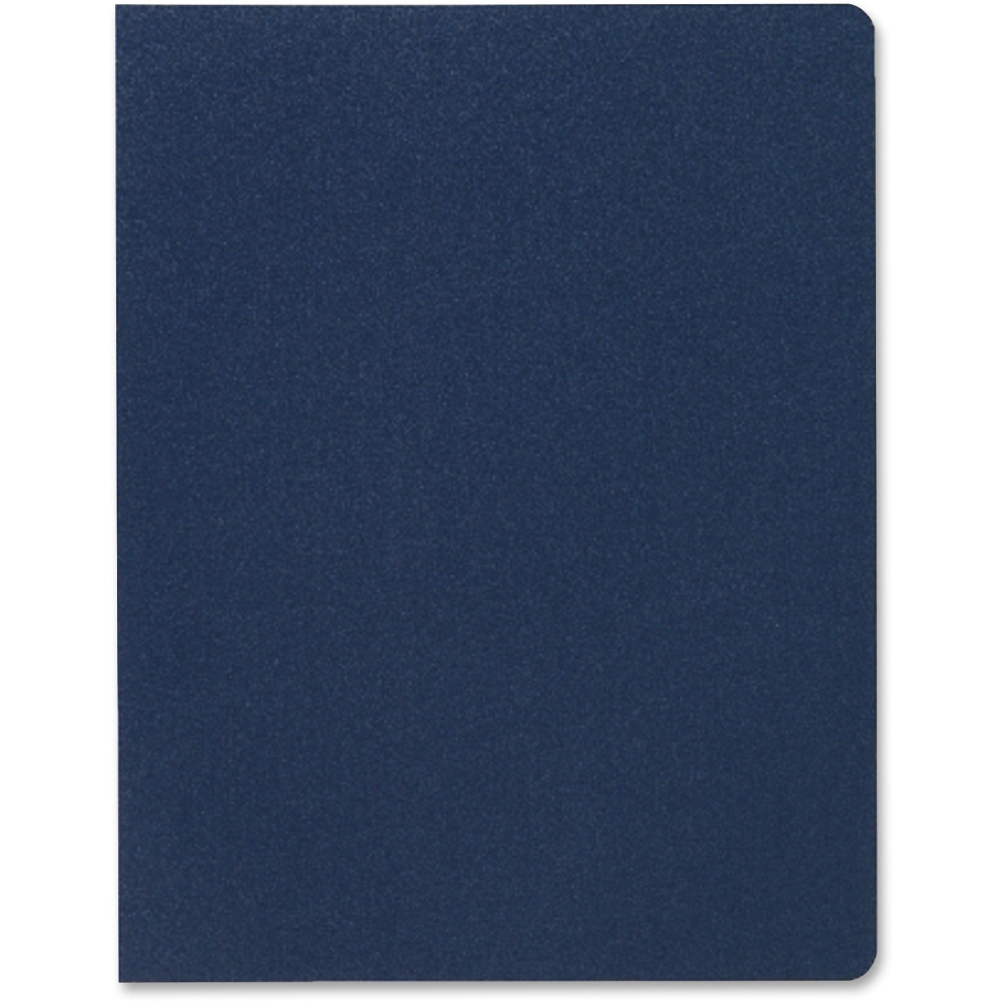 GBC Designer Letter Presentation Cover - 8 3/4" x 11 1/4" - Poly - Navy - Heavy Duty, Tear Proof, Spill Proof, Opaque, Unpunched, Wear Resistant, Rounded Corner - 25 / Pack
