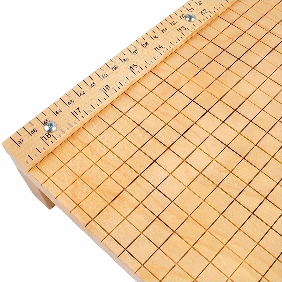 Swingline ClassicCut Ingento Guillotine Trimmer, 15 Sheet Capacity, 18" Blade, Maple Base, Steel and Die-Cast Metal, Alignment Grid, Dual Scale Ruler, Safety Guard, Locking Latch, 1 Each