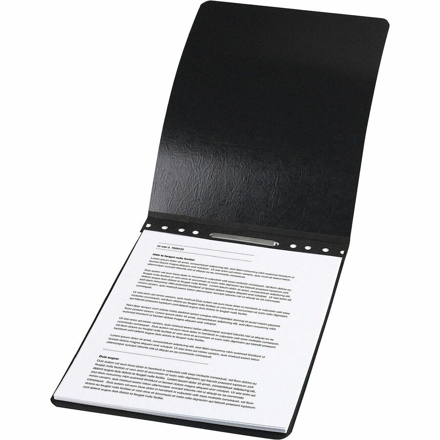 ACCO Presstex Letter Recycled Report Cover - 3" Folder Capacity - 8 1/2" x 11" - Folder - 20 pt. - Presstex, Tyvek - Black - 60% Recycled - 1 Each