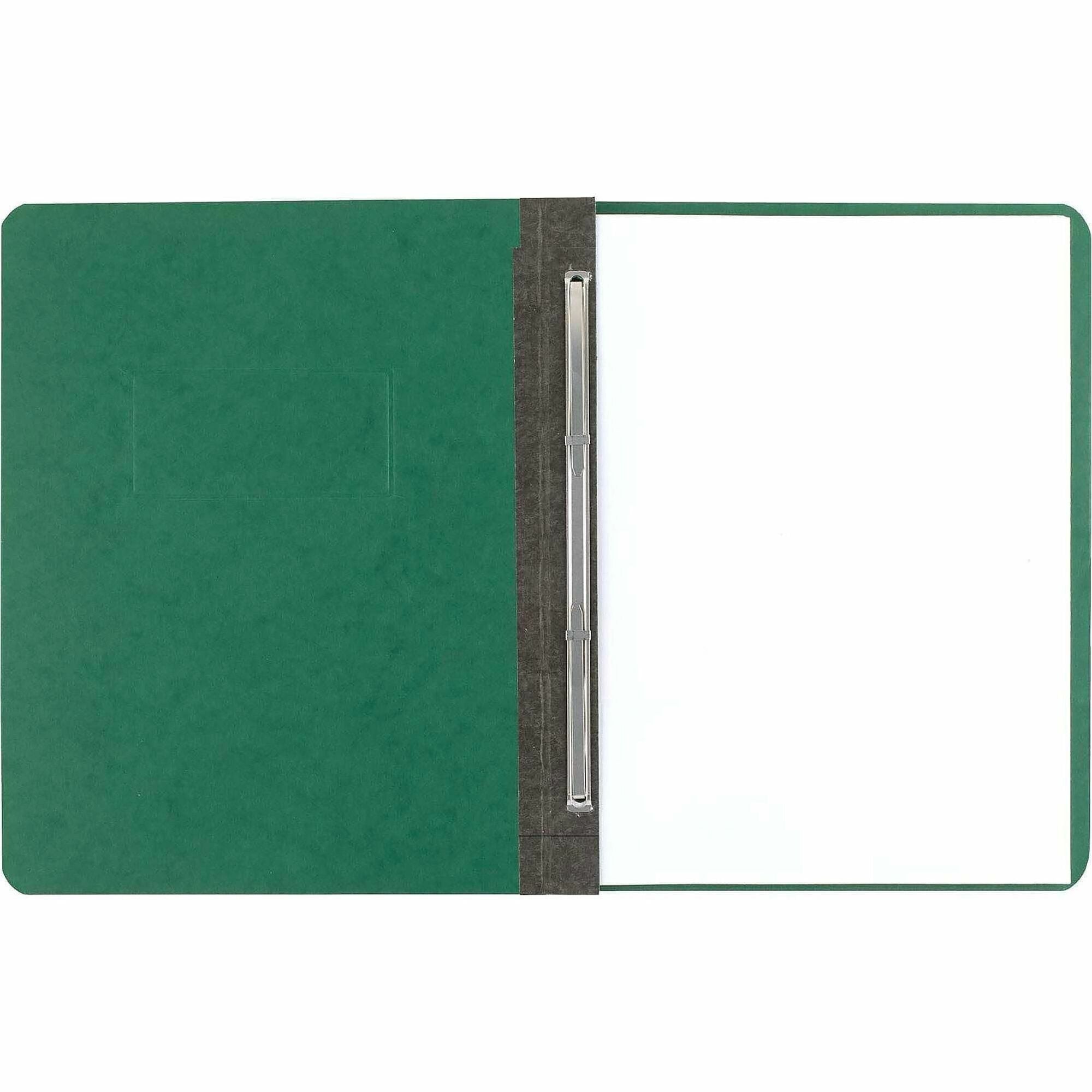 ACCO Presstex Letter Recycled Report Cover - 3" Folder Capacity - 8 1/2" x 11" - 20 pt. - Dark Green - 30% Recycled - 1 Each