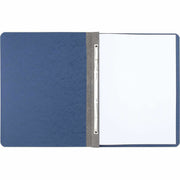 ACCO Letter Recycled Report Cover - 3" Folder Capacity - 8 1/2" x 11" - 20 pt. - Dark Blue - Eco-friendly, Hinged, Tyvek Gusset, Sturdy - 30% Recycled - 1 Each
