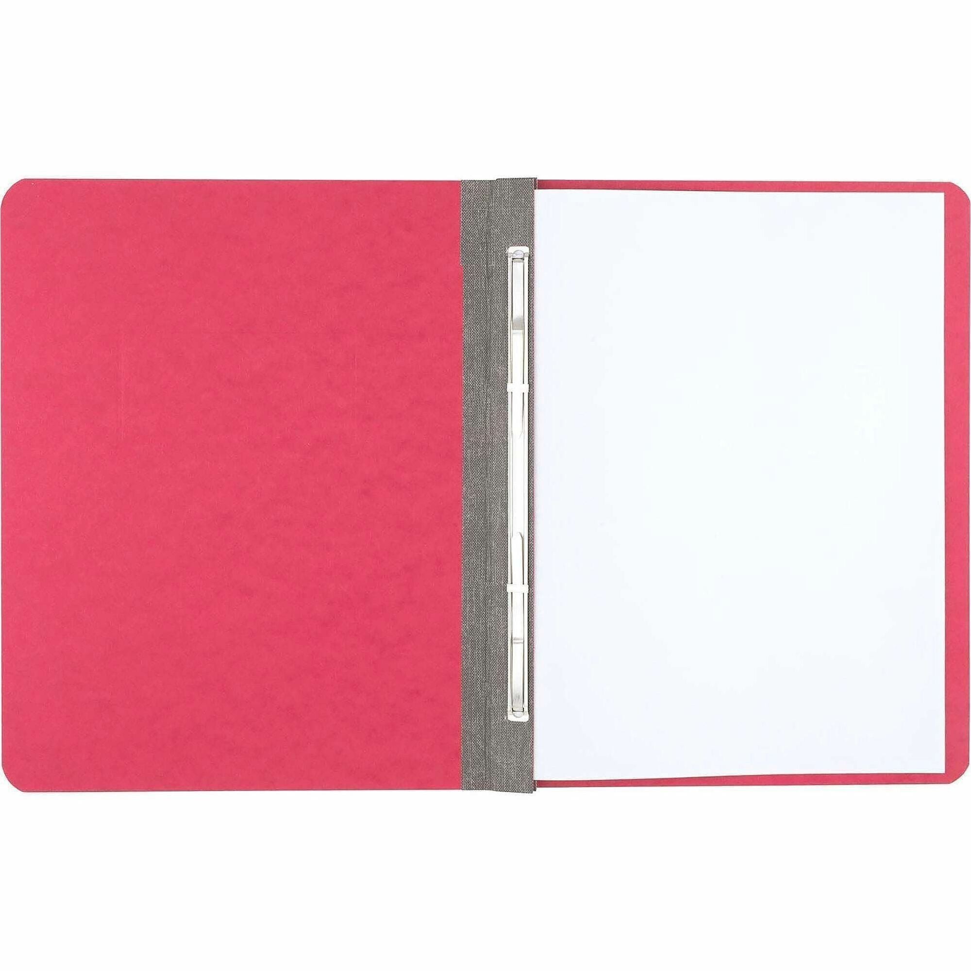 ACCO Letter Recycled Report Cover - 3" Folder Capacity - 8 1/2" x 11" - 20 pt. - Executive Red - Eco-friendly, Hinged, Tyvek Gusset, Sturdy - 50% Recycled - 1 Each