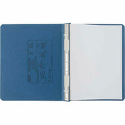 6" Binder Capacity - Letter - 8 1/2" x 11" Sheet Size - Light Blue - Recycled - Retractable Filing Hooks, Hanging System, Moisture Resistant, Water Resistant - 1 Each
