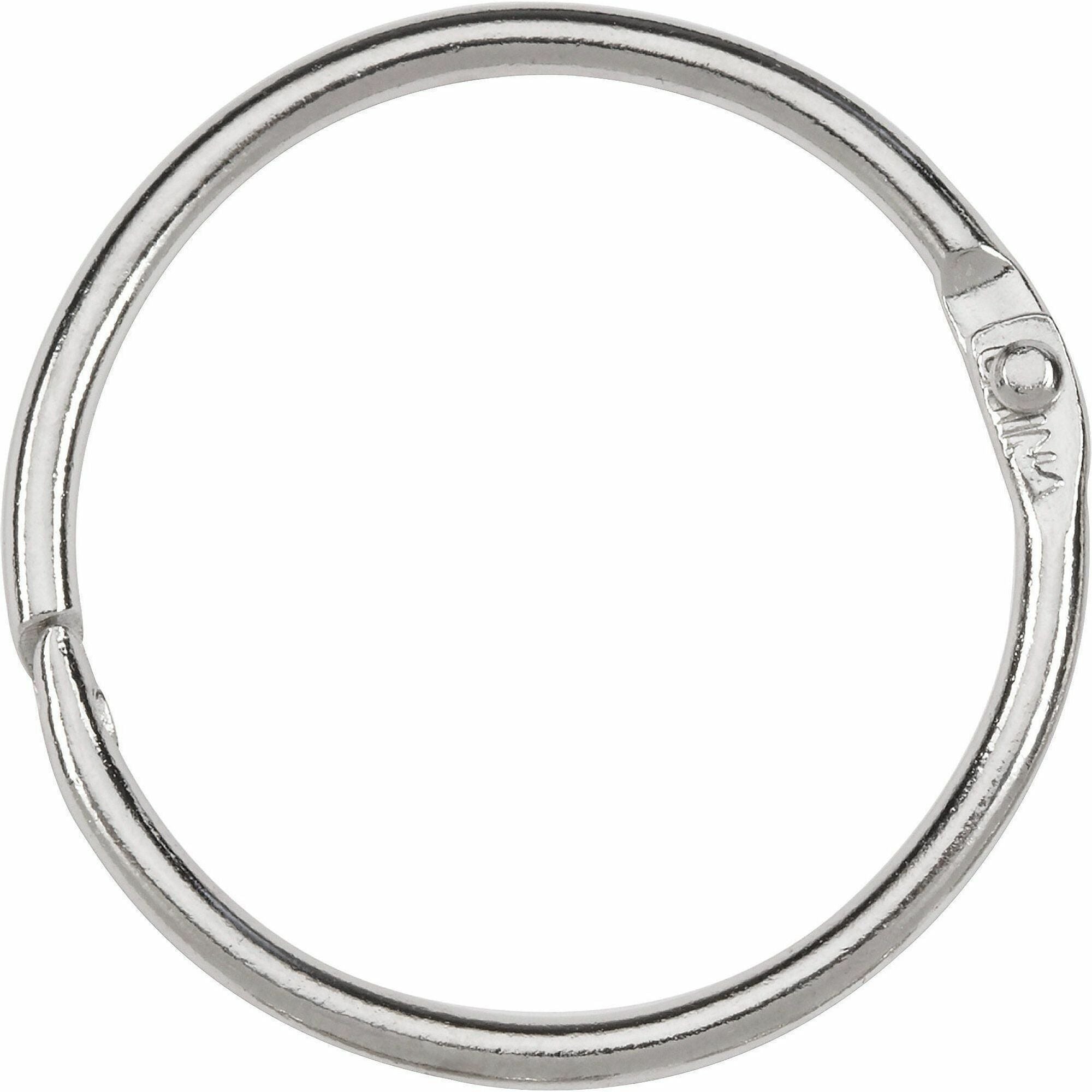 ACCO Loose-Leaf Rings - 1.50" Maximum Capacity - 280 x Sheet Capacity - Silver - Nickel - 100 / Box