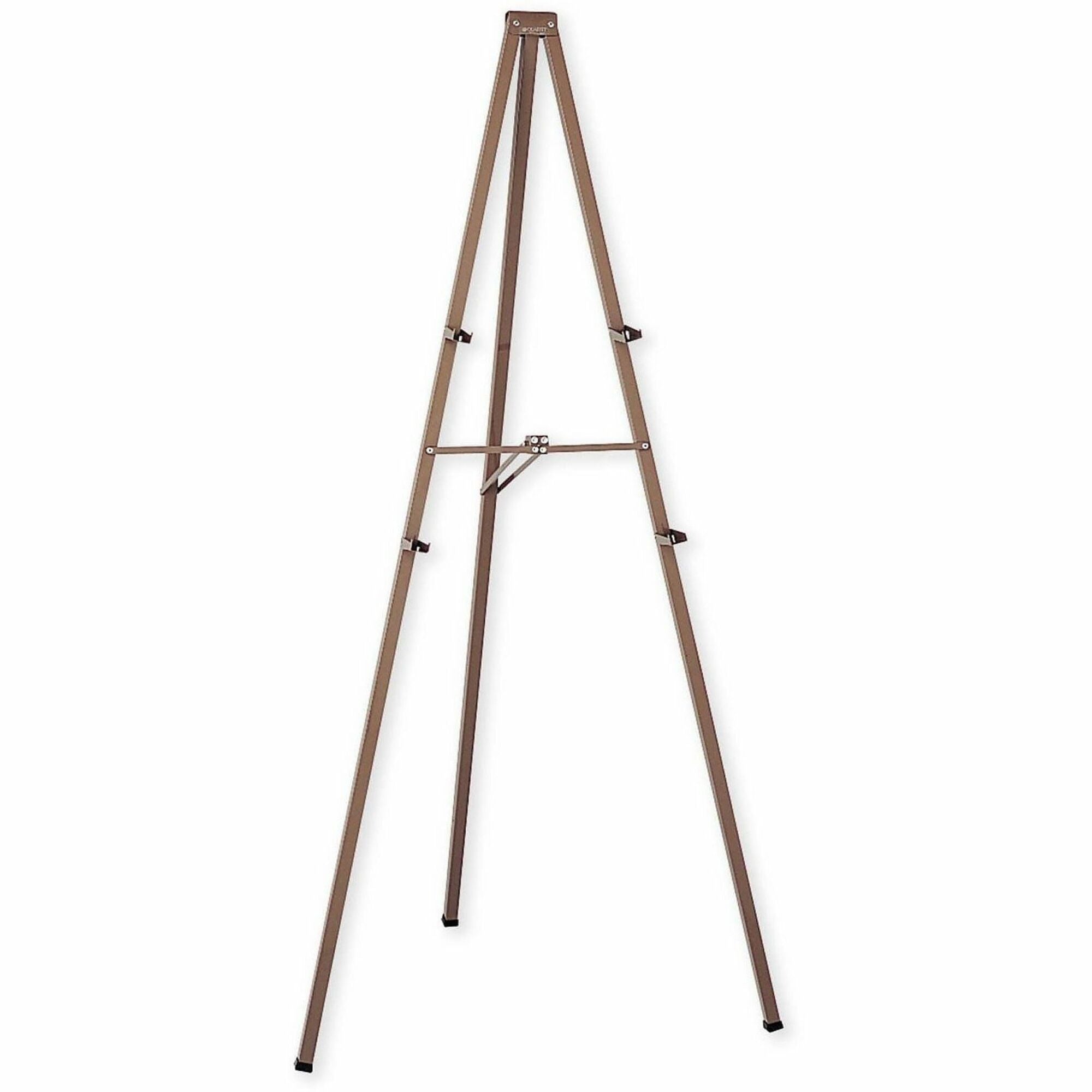 72" Height x 1" Width x 4" Depth - Floor - Steel - Bronze