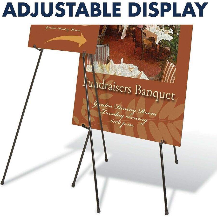 10 lb Load Capacity - 63" Height - Steel, Metal - Black
