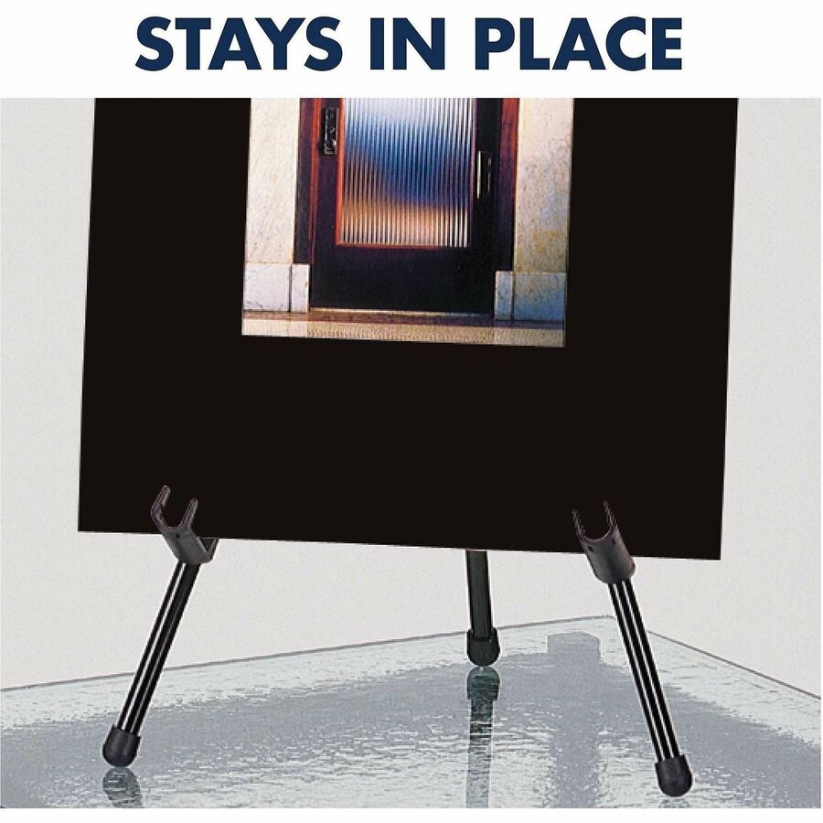 5 lb Load Capacity - 14" Height - Tabletop - Steel - Black