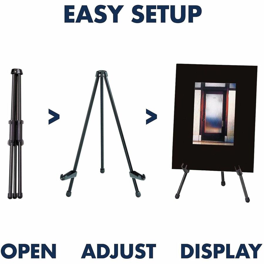5 lb Load Capacity - 14" Height - Tabletop - Steel - Black