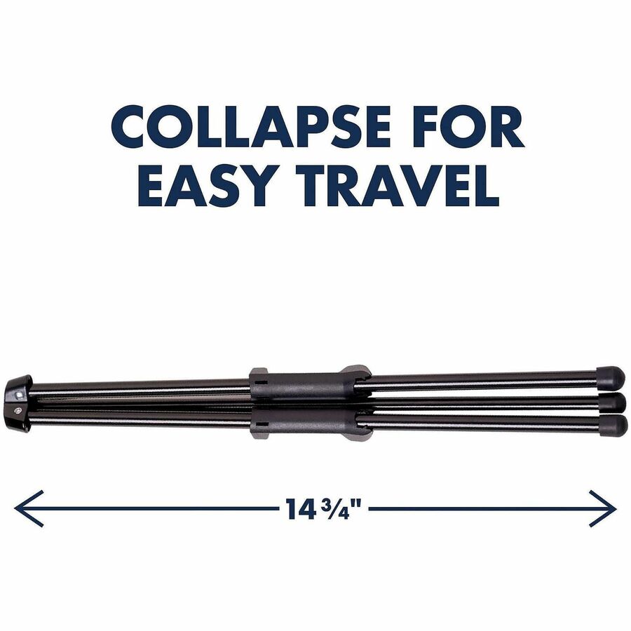 5 lb Load Capacity - 14" Height - Tabletop - Steel - Black