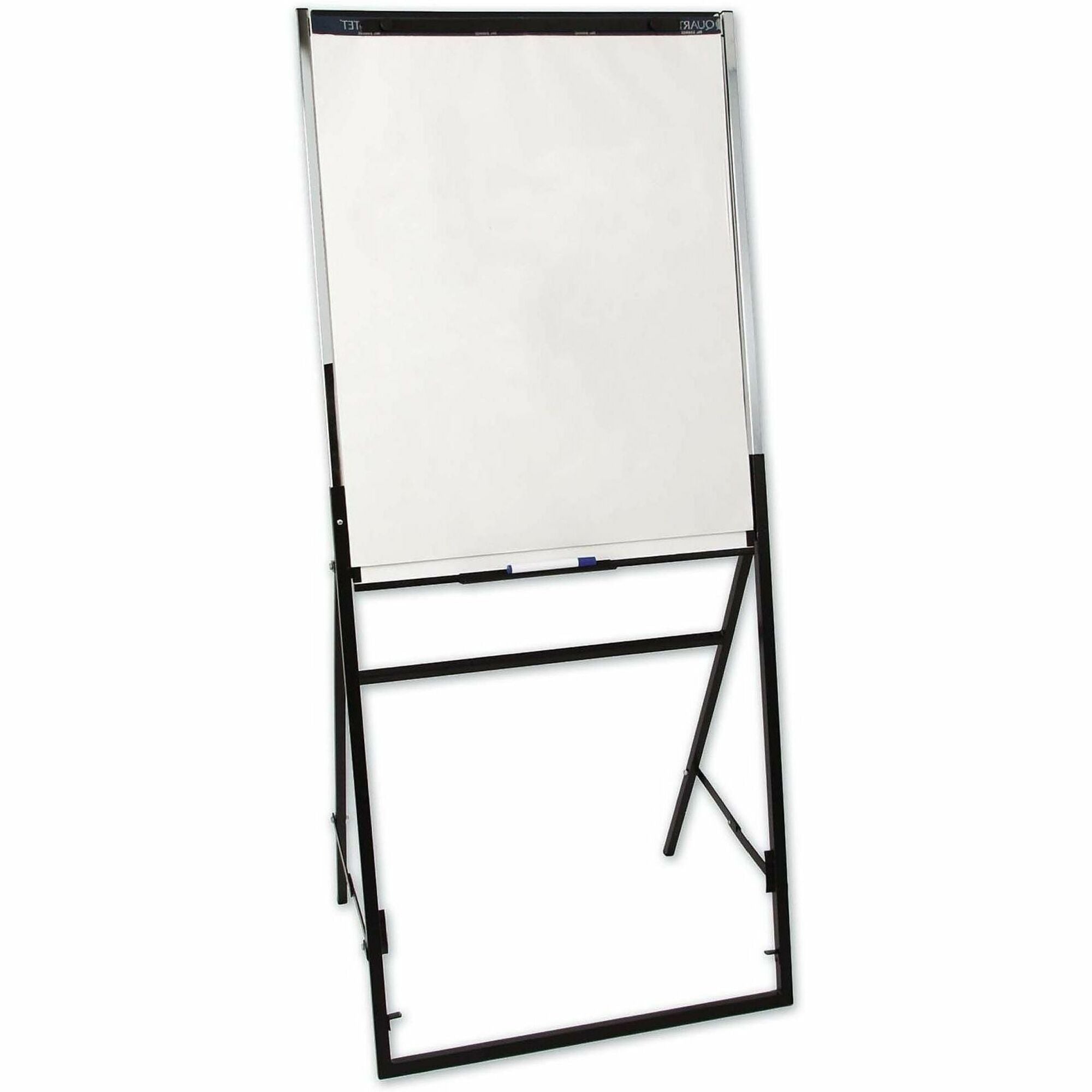 26" (2.2 ft) Width x 35" (2.9 ft) Height - White Melamine Surface - Black Frame - Rectangle - 1 Each