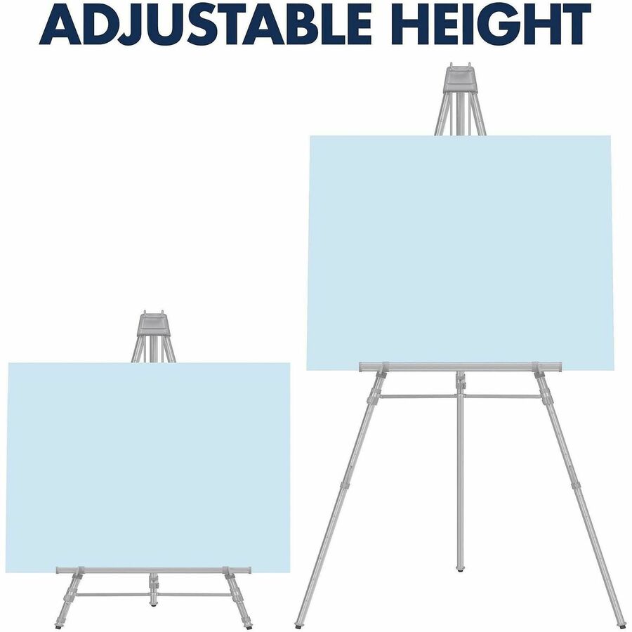 45 lb Load Capacity - 66" Height - Aluminum, Steel - Silver