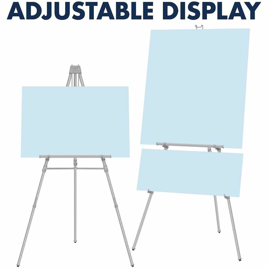 45 lb Load Capacity - 66" Height - Aluminum, Steel - Silver