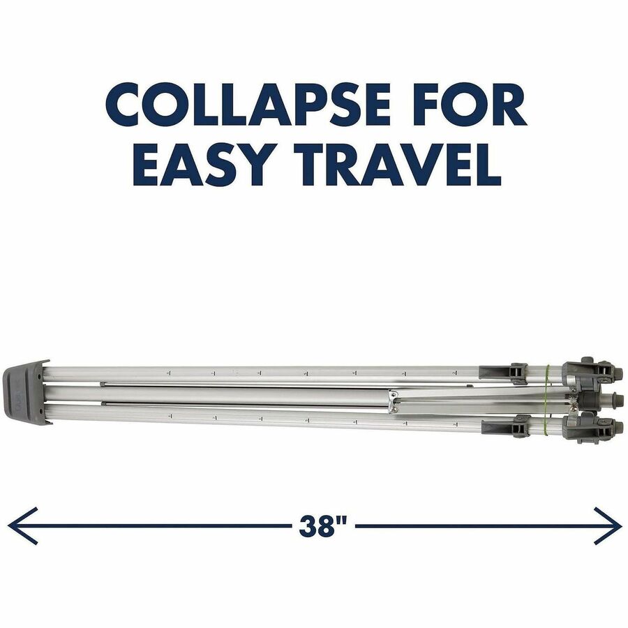 45 lb Load Capacity - 66" Height - Aluminum, Steel - Silver