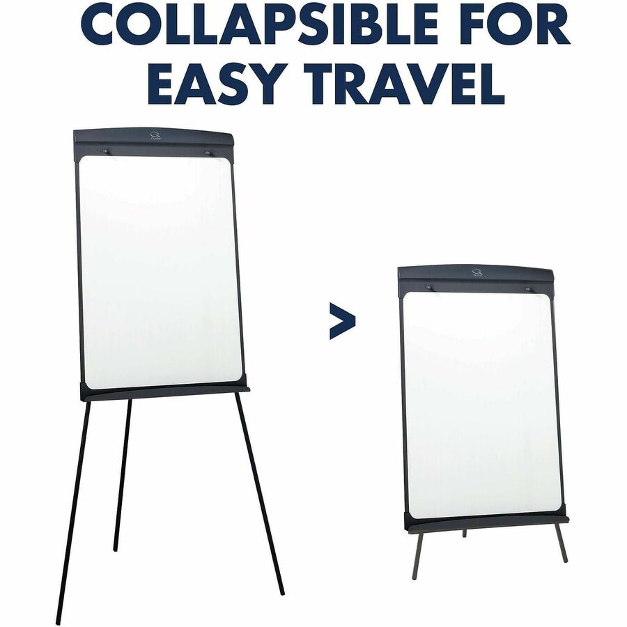 27" (2.2 ft) Width x 35" (2.9 ft) Height - White Painted Steel Surface - Graphite Frame - Vertical - Magnetic - 1 Each