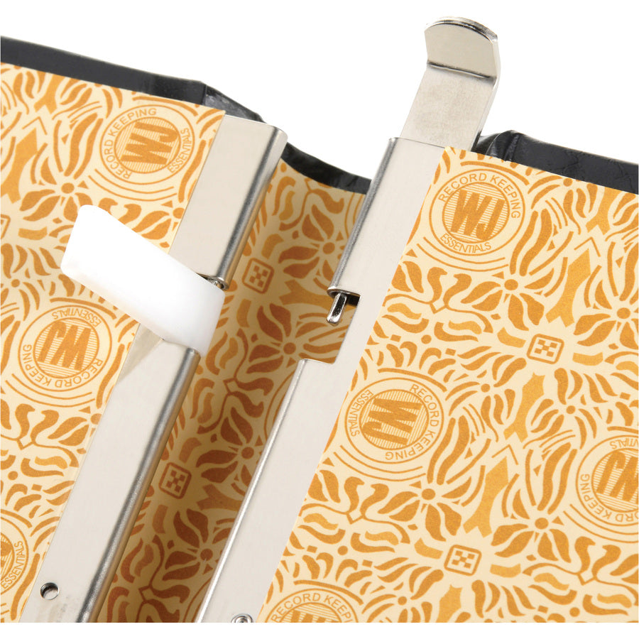 Wilson Jones Minute Book - 125 Sheet(s) - 28 lb - Sewn Bound - Letter - 8.50" x 11" Sheet Size - Black Cover - 1 Each