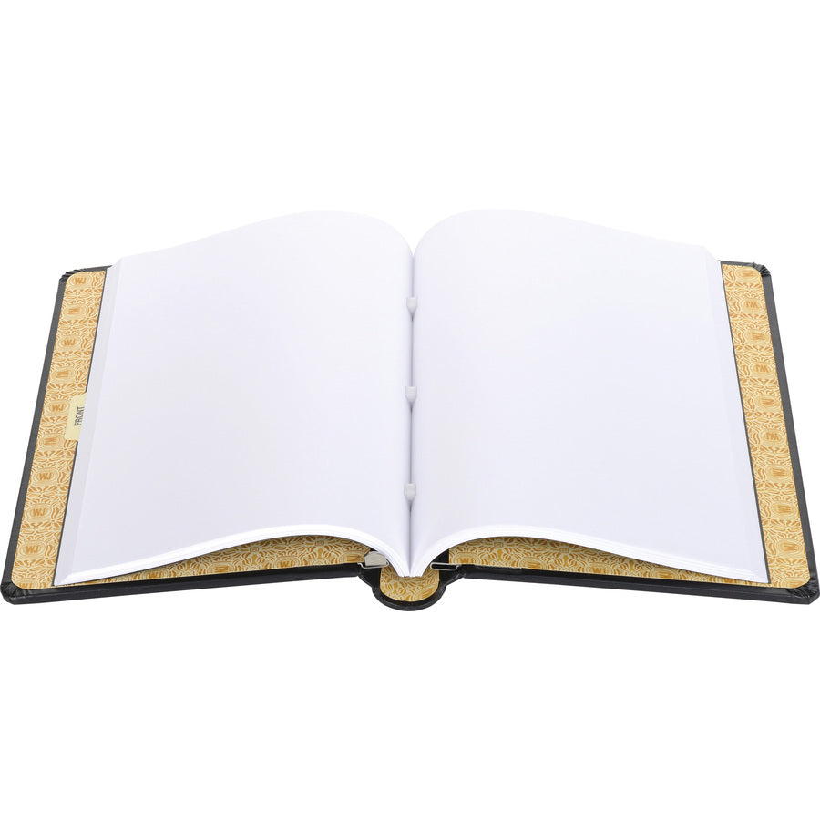 Wilson Jones Minute Book - 125 Sheet(s) - 28 lb - Sewn Bound - Legal - 8.50" x 14" Sheet Size - Black Cover - 1 Each