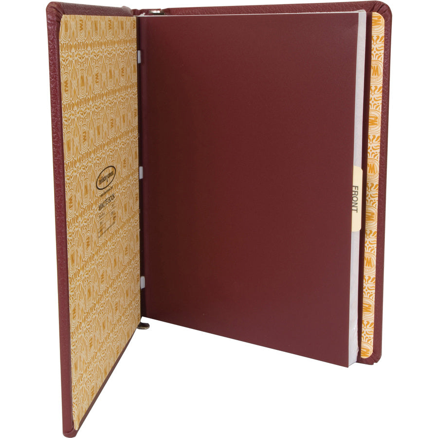Wilson Jones Minute Book - 125 Sheet(s) - 28 lb - Sewn Bound - Letter - 8.50" x 11" Sheet Size - Red Cover - 1 Each