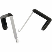 Quartet Cubicle Partition Hangers - 2 Hangers - for Board, Cubicle - Black - 2 / Set