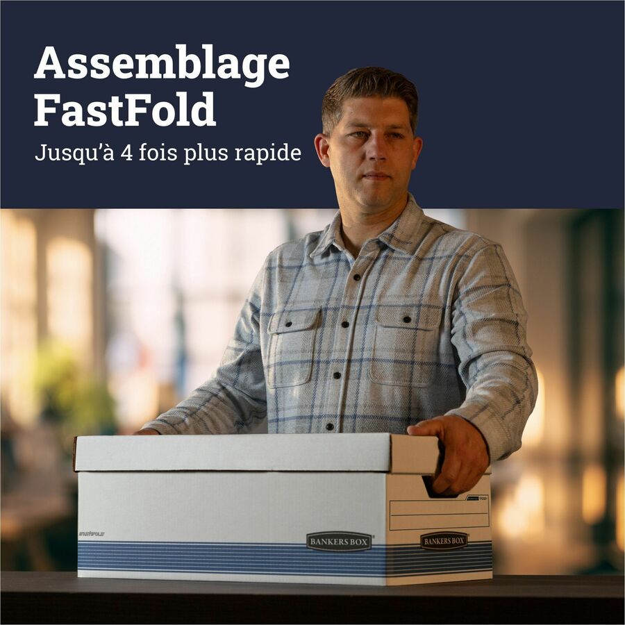 Internal Dimensions: 15" Width x 24" Depth x 10" Height - External Dimensions: 15.9" Width x 25.4" Depth x 10.3" Height - Media Size Supported: Legal - Lift-off Closure - Medium Duty - Stackable - White, Blue - For File - Recycled - 12 / Carton