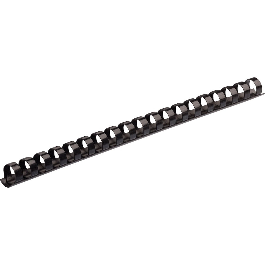 0.6" Height x 10.8" Width x 0.6" Depth - 0.62" Maximum Capacity - 120 x Sheet Capacity - For Letter 8 1/2" x 11" Sheet - Round - Black - Plastic - 1 Pack