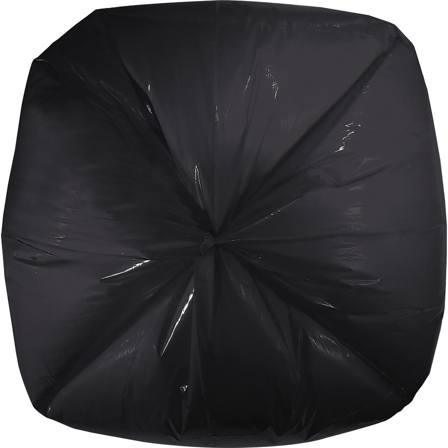 Genuine Joe Low Density Liners - Large Size - 45 gal Capacity - 46" Length x 40" Width x 0.70 mil (18 Micron) Thickness - Low Density - Brown, Black - 40 / Carton