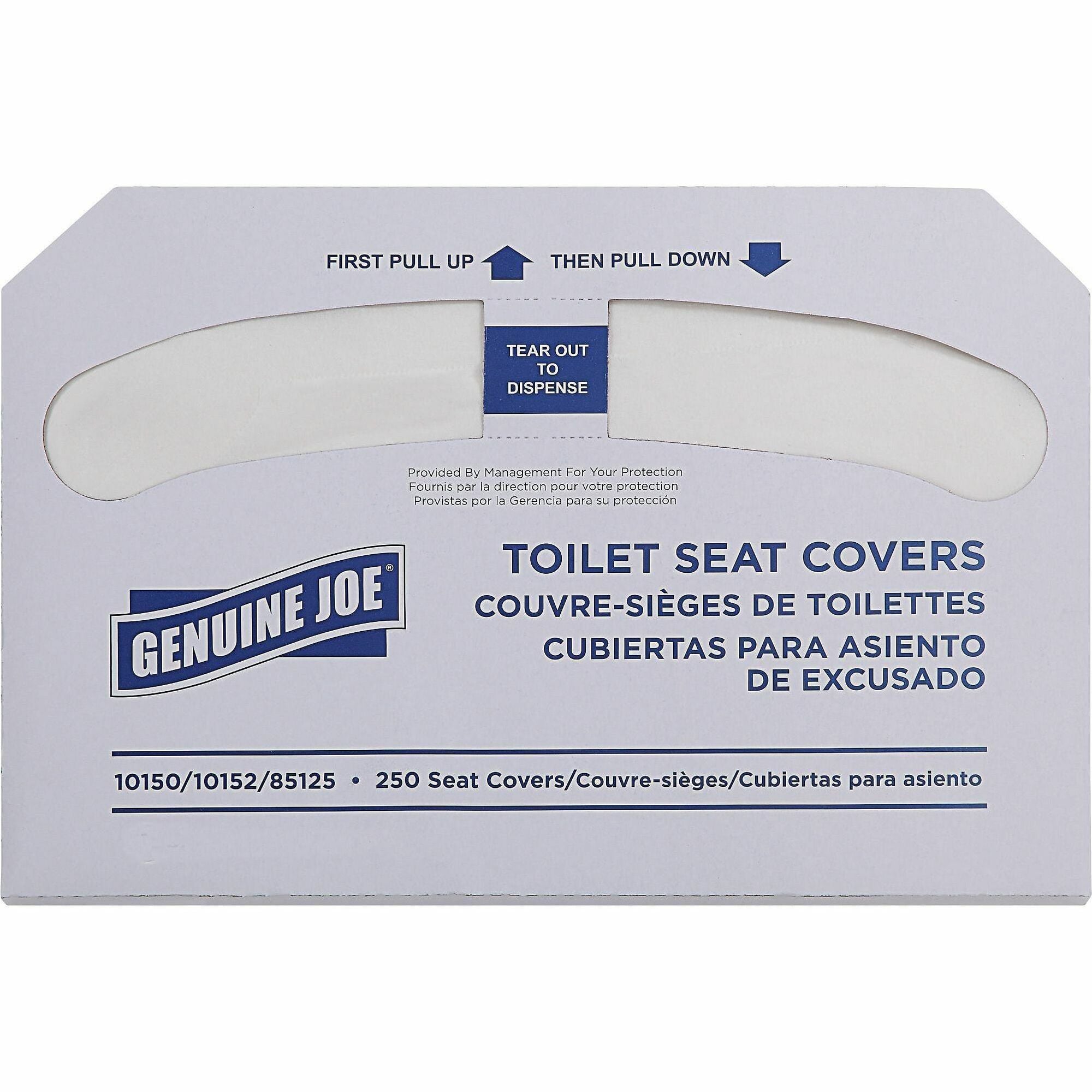 Half-fold - For Public Toilet - White - 250/Pack - 10 / Carton