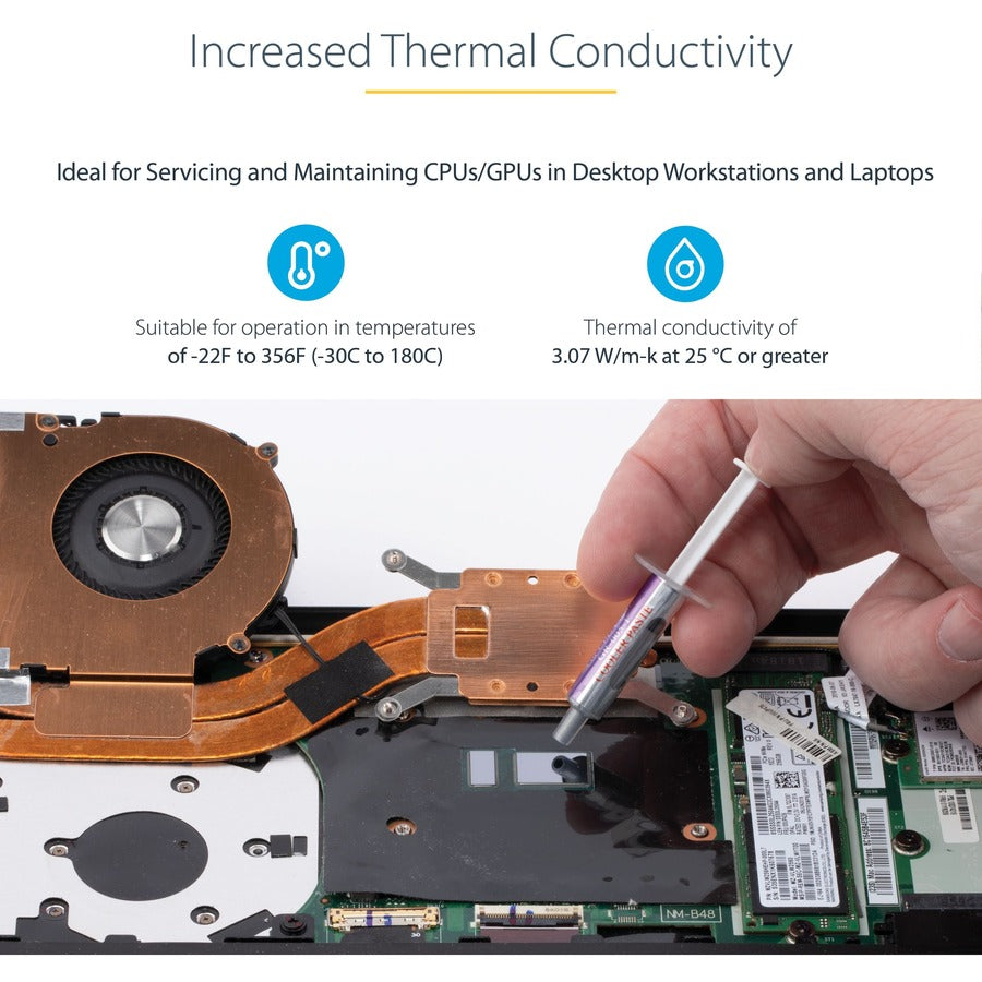 StarTech.com Metal Oxide Thermal CPU Paste Compound Tube (1.5g)