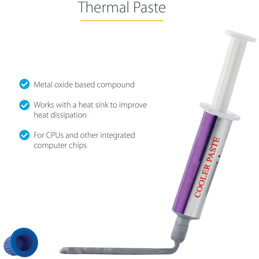 StarTech.com Metal Oxide Thermal CPU Paste Compound Tube (1.5g)