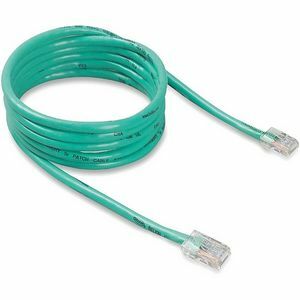 Belkin RJ45 Category 5e Patch Cable - 7 ft Category 5e Network Cable - First End: 1 x RJ-45 - Male - Second End: 1 x RJ-45 - Male - Patch Cable - Green - 1 Each