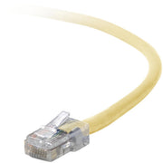Belkin RJ45 Category 5e Patch Cable - 7 ft Category 5e Network Cable - First End: 1 x RJ-45 - Male - Second End: 1 x RJ-45 - Male - Patch Cable - Yellow - 1 Each