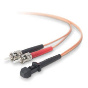 Belkin Fiber Optic Duplex Patch Cable - 9.84 ft Fiber Optic Network Cable - First End: 1 x MT-RJ Network - Male - Second End: 2 x ST - Male - Patch Cable - 62.5/125 &micro;m - Orange - 1 Each