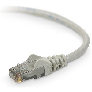 Belkin Cat6 Snagless Patch Cable - 25 ft Category 6 Network Cable for Network Device, VoIP Device - First End: 1 x RJ-45 Network - Male - Second End: 1 x RJ-45 Network - Male - Patch Cable - Gold Plated Connector - 24 AWG - Purple - 1 Each