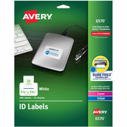 Avery&reg; Laser Inkjet Printer Permanent ID Labels - 1 1/4" Width x 1 3/4" Length - Permanent Adhesive - Rectangle - Inkjet, Laser - White - Paper - 32 / Sheet - 15 Total Sheets - 480 Total Label(s) - 480 / Pack
