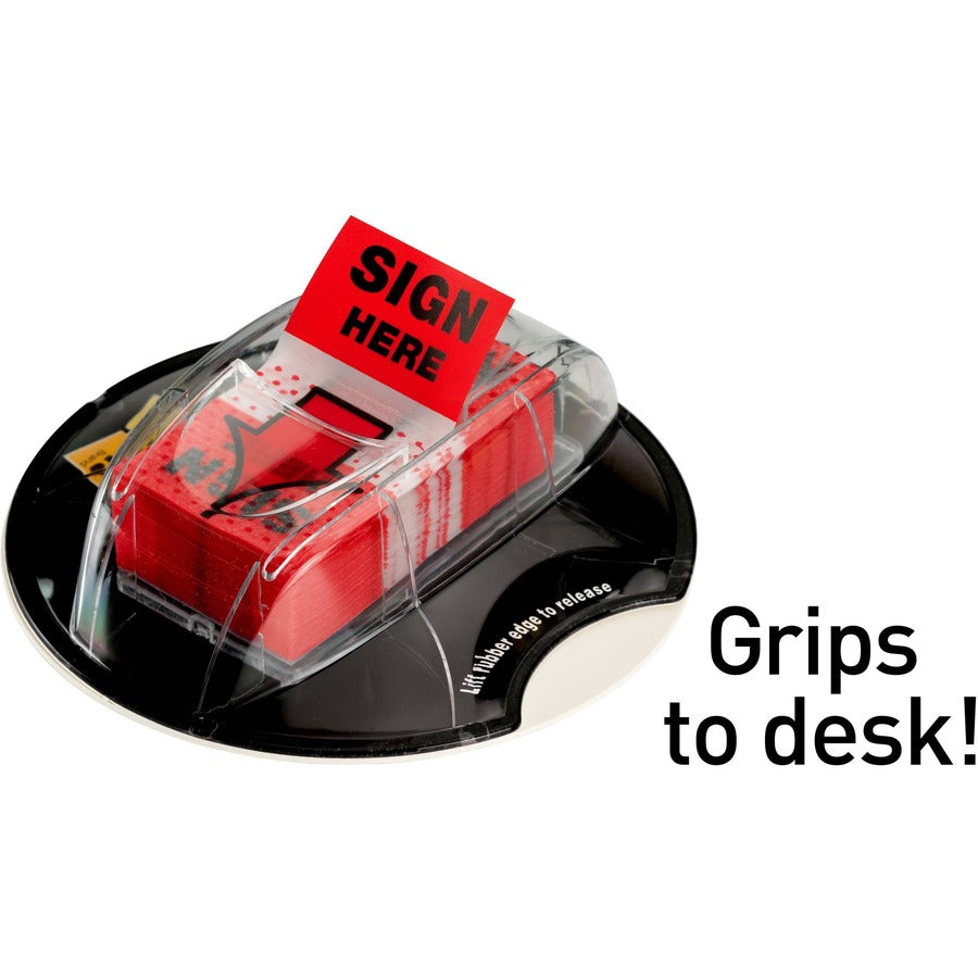 Post-it&reg; Message Flags - 1" x 1.75" Flag - 200 Flag Capacity - Red