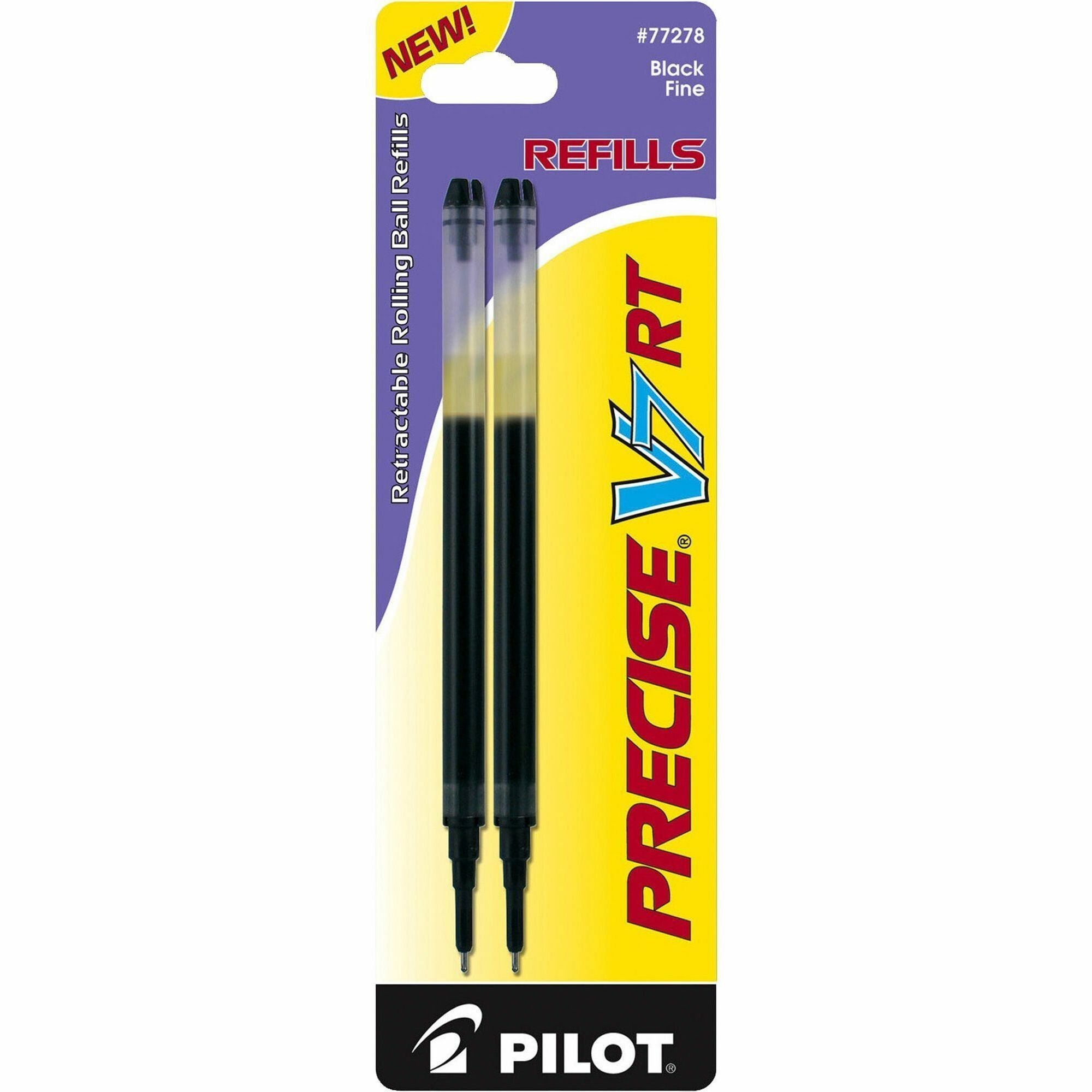 Pilot Precise V7 RT Premium Rolling Ball Pen Refills - 0.70 mm , Fine Point - Black Ink - 1 Pack