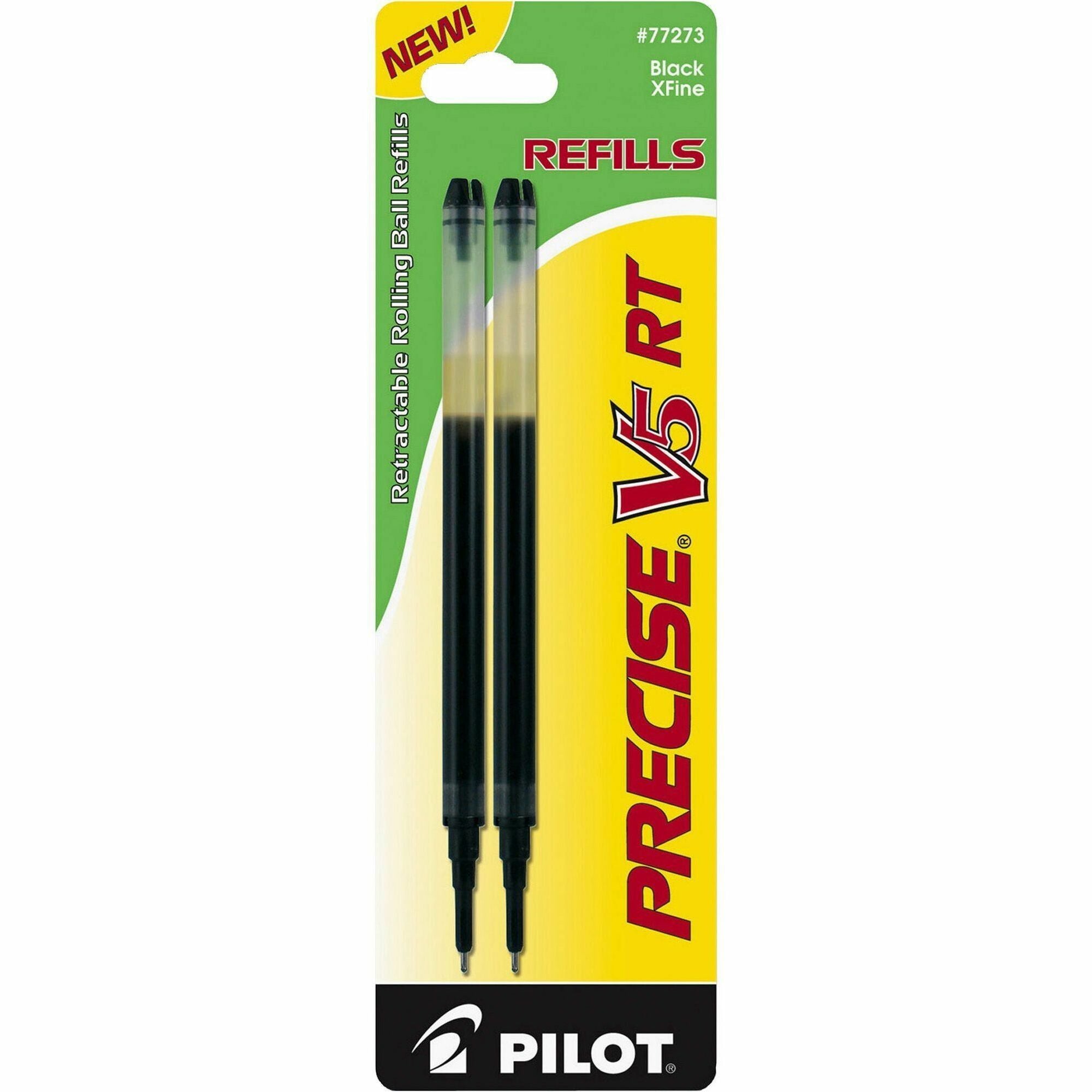 Pilot Precise V5 RT Premium Rolling Ball Pen Refills - 0.50 mm , Extra Fine Point - Black Ink - 1 Pack