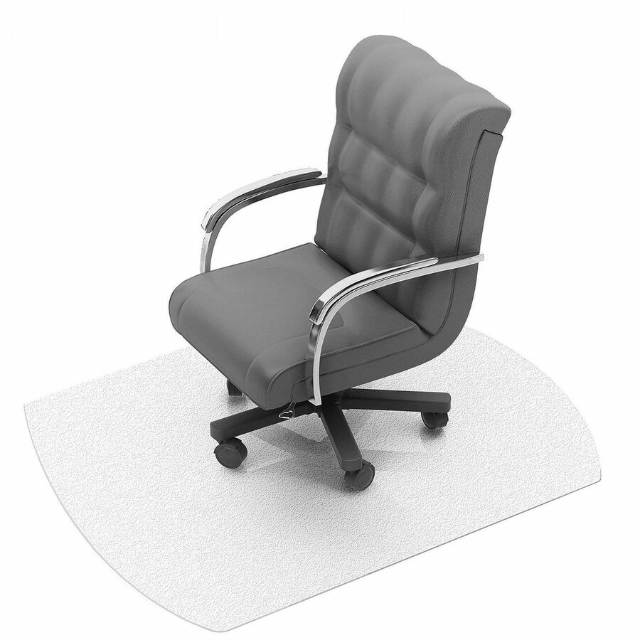 Floortex Polycarbonate Contoured Chair Mat for Carpets up to 1/2" - 39 x 49"