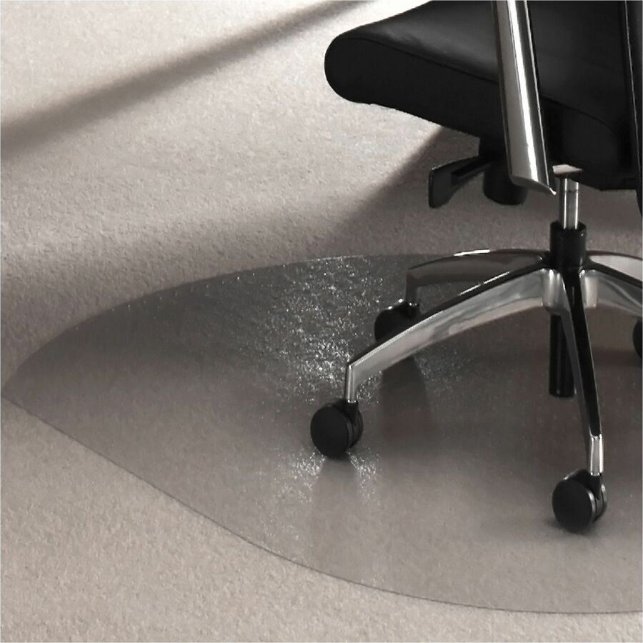 Floortex Polycarbonate Contoured Chair Mat for Carpets up to 1/2" - 39 x 49"