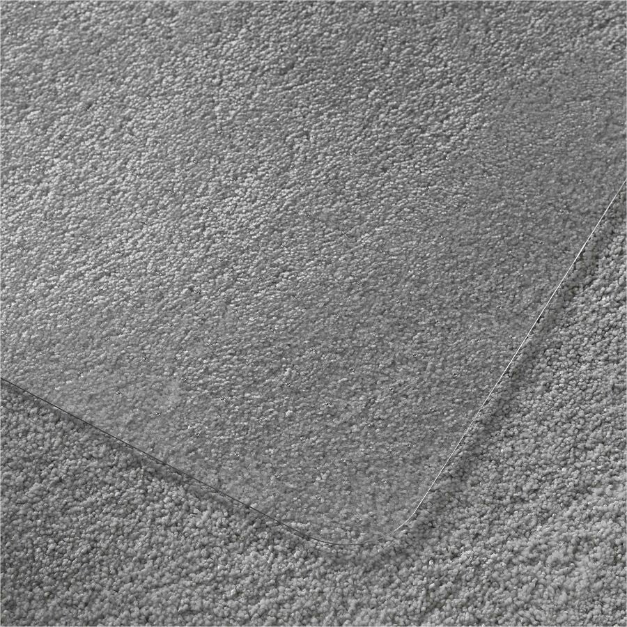 Home, Office, Carpeted Floor, Floor - 60" Length x 48" Width x 0.085" Depth x 0.090" Thickness - Rectangular - Polycarbonate - Clear - 1 Each - TAA Compliant