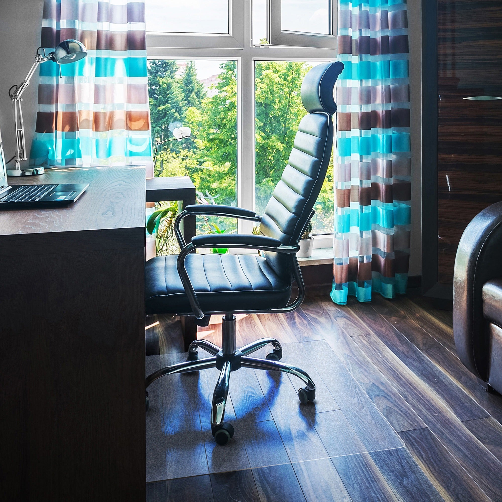 Home, Office, Hardwood Floor, Floor, Hard Floor - 60" Length x 48" Width x 0.075" Depth x 0.075" Thickness - Rectangular - Polycarbonate - Clear - 1 Each - TAA Compliant