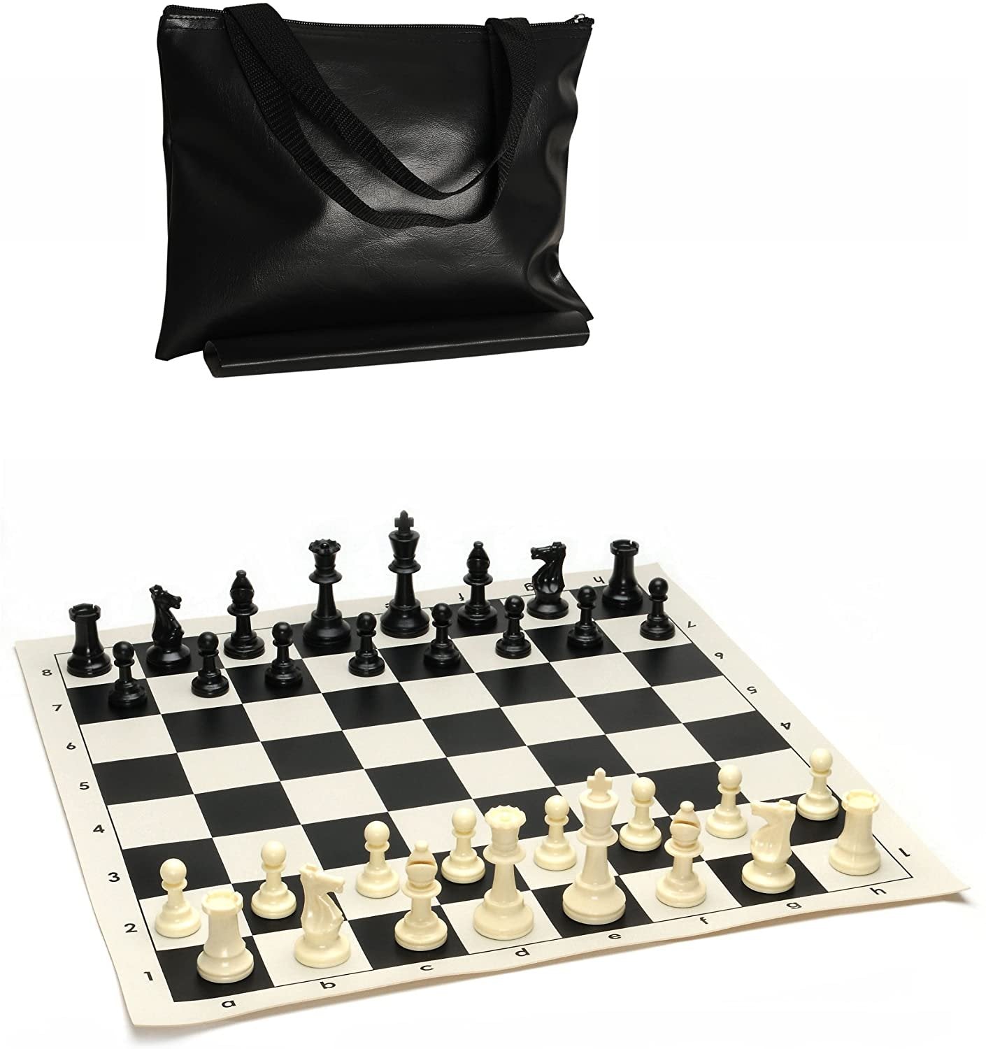 Travel  Sets - Magnetic,  Pegged  &  Roll  Up Roll-Up Black Vinyl Board (05-2422); Black Vinyl Bag; Solid Plastic (04-1237)