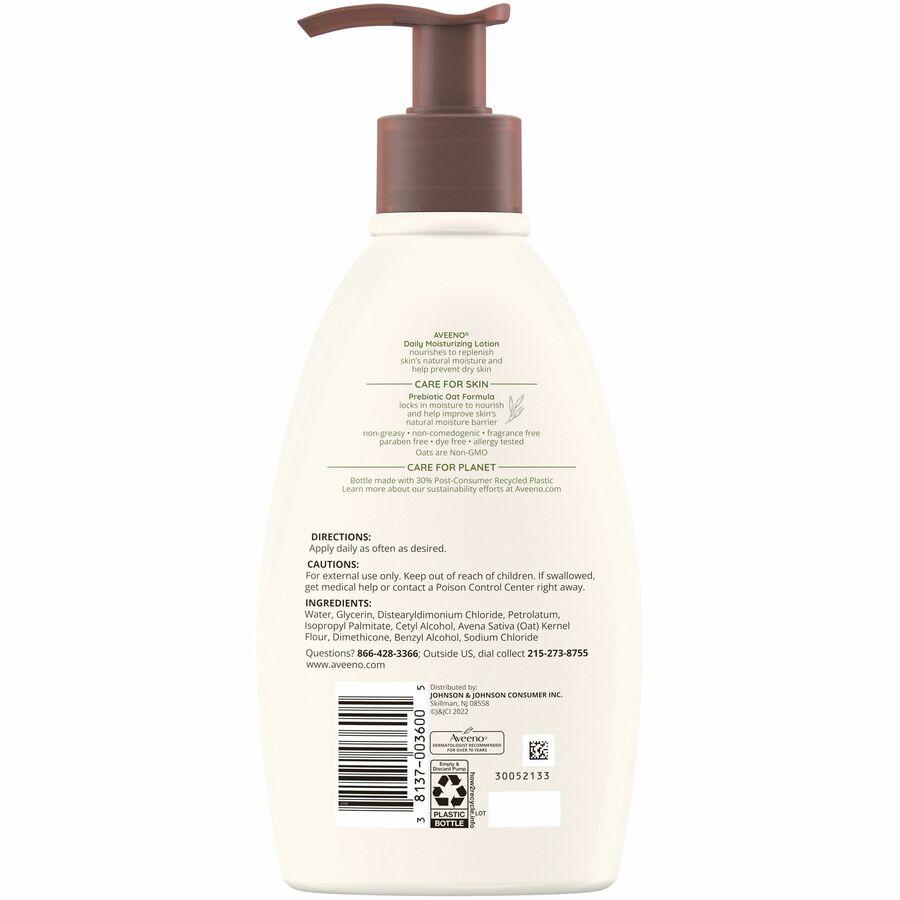 Lotion - 12 fl oz - 12 oz (340.2 g) - Non-fragrance - For Dry, Sensitive Skin - Non-greasy, Non-comedogenic, Hypoallergenic, Absorbs Quickly - 1 Each